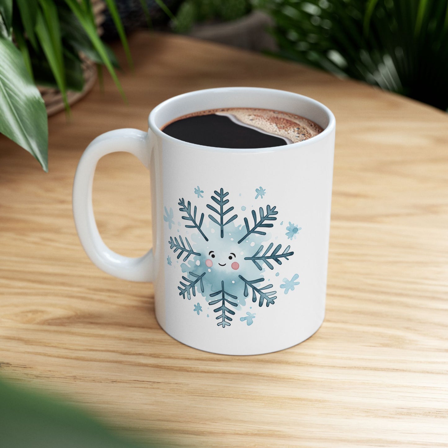 Christmas Mug - Smiley Snowflake