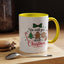 Christmas Mug - We Wish You a Merry Christmas Black & Red Text Cookies & Candy