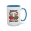 Christmas Mug - Merry Christmas Black Text Owls
