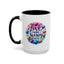 Wellness Mug - Love More Worry Less Circle