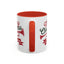 Christmas Mug - Red & Green Text Trumpet