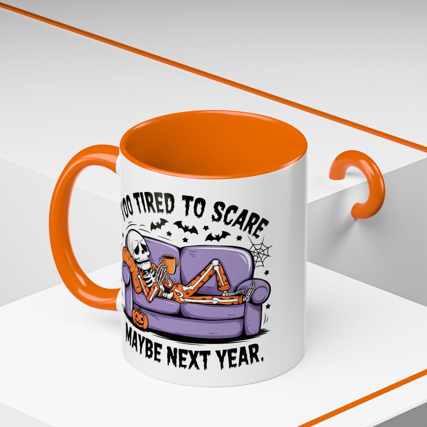 Halloween Mug - Too Tired To Scare