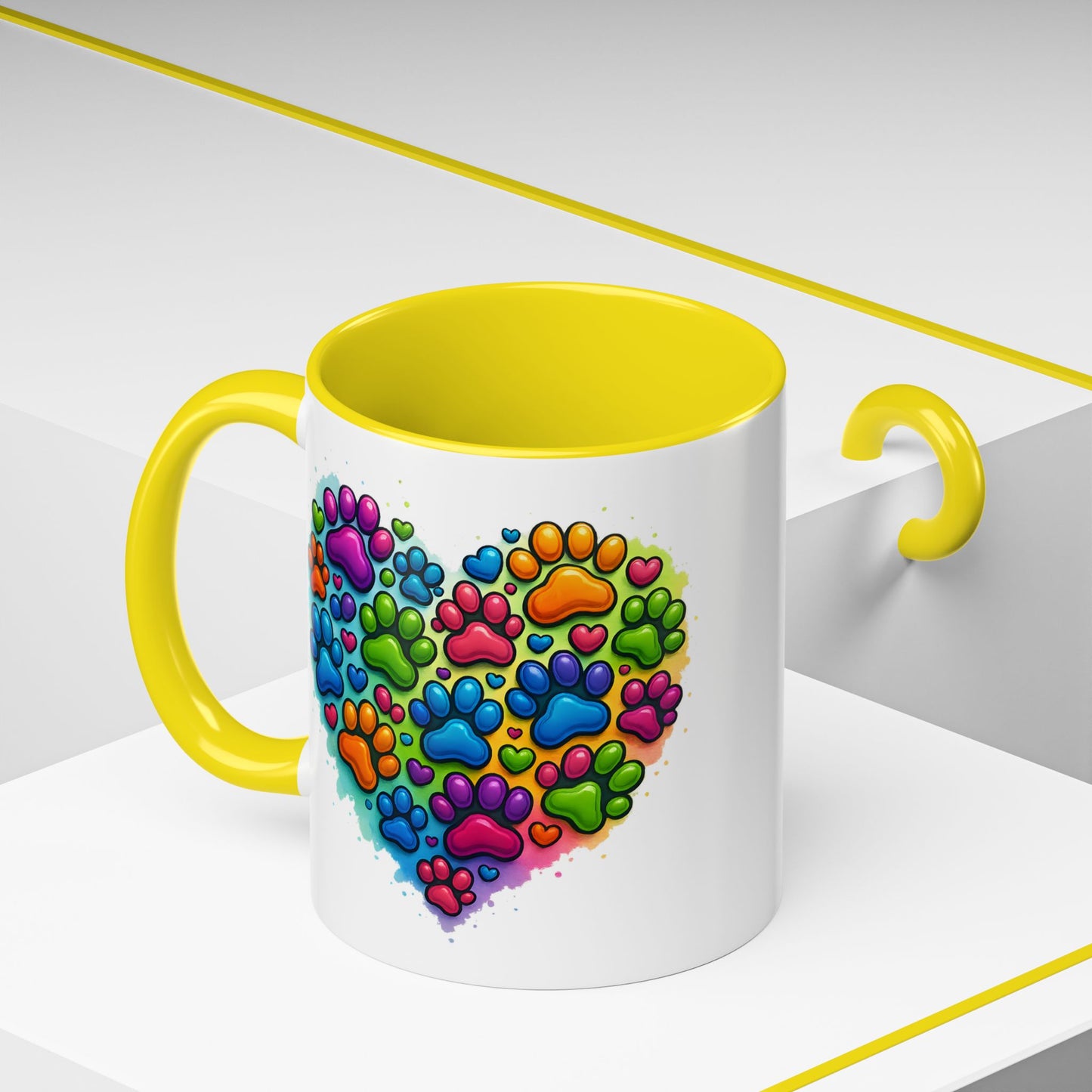 Animal Mug - Dog Paws Heart