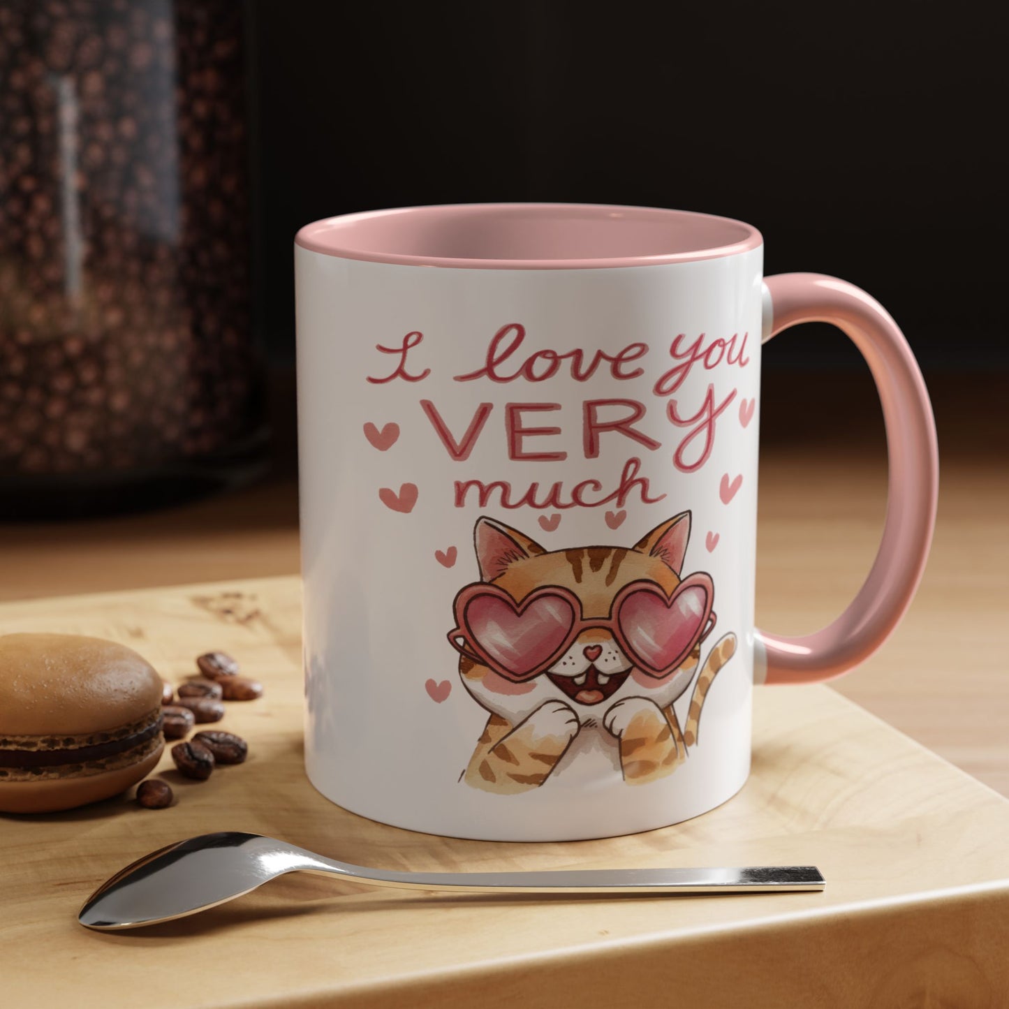 Anniversary Mug - I love You Very Much Cat