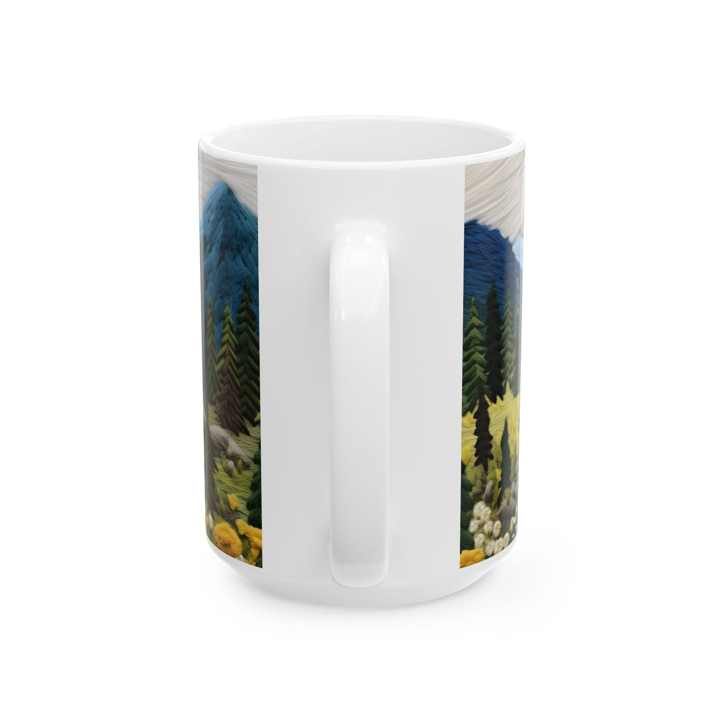 Artistic Mug - Felted Mountains