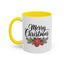 Christmas Mug - Merry Christmas Black Text Mistletoe