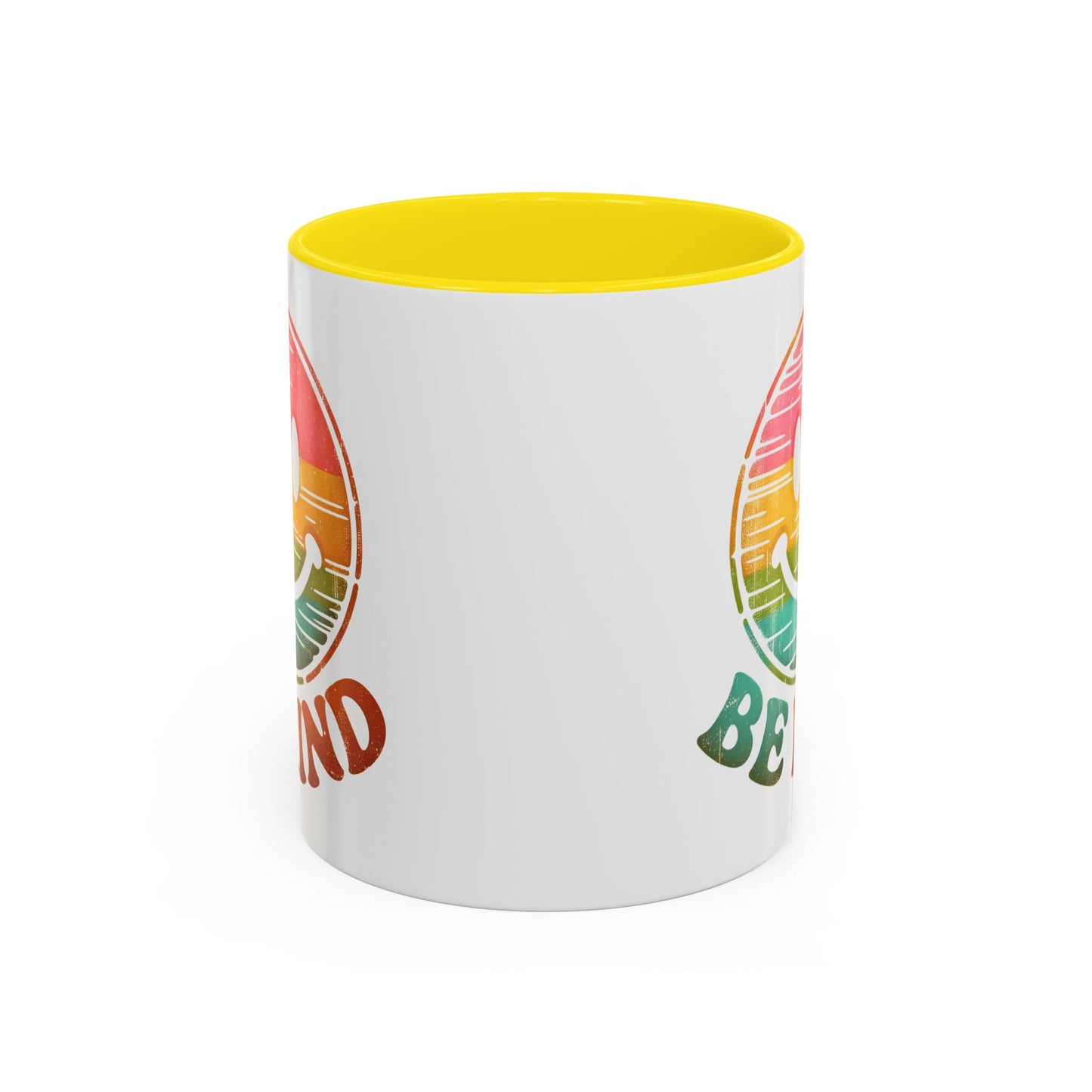 Motivation Mug - Retro Smiley Face Be Kind