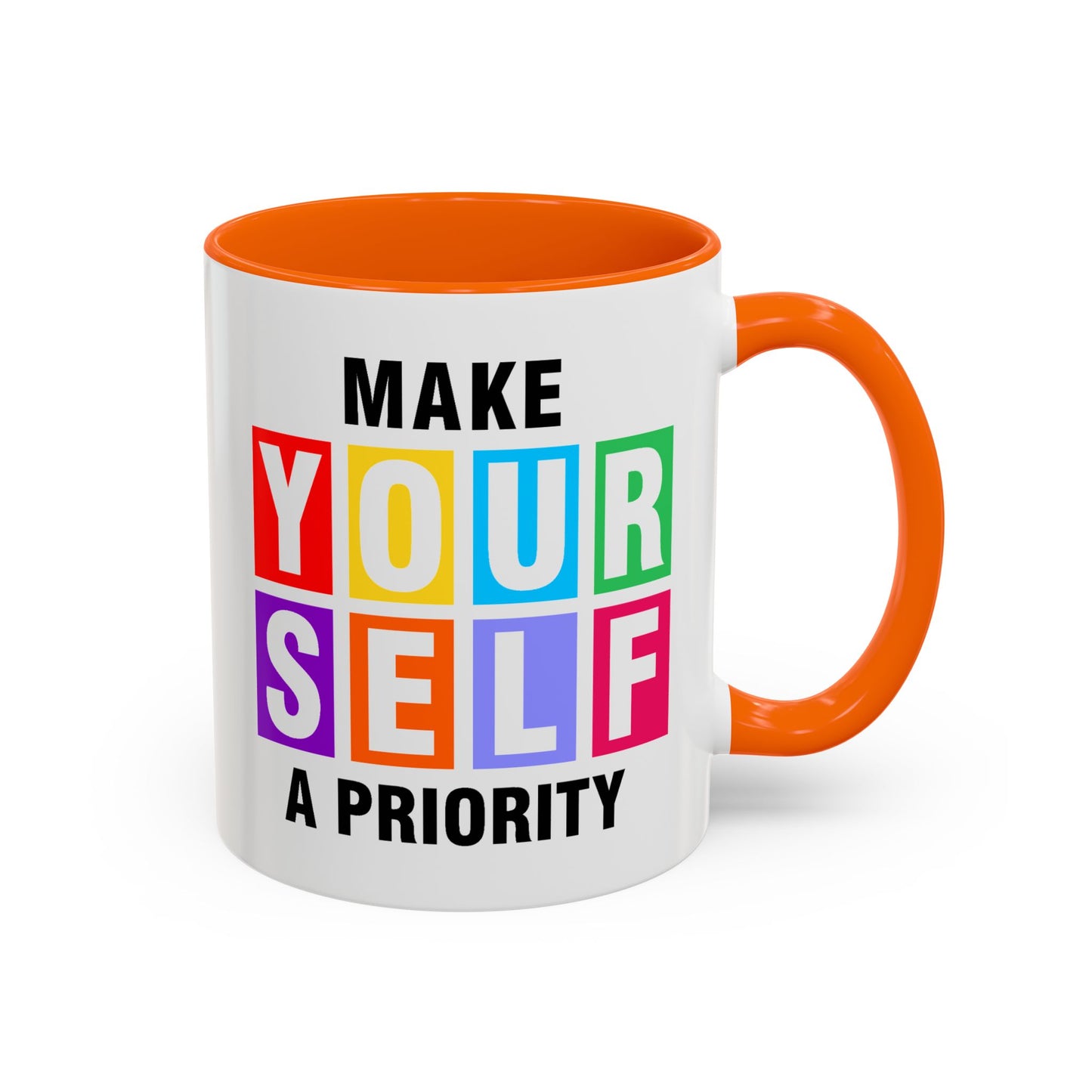 Wellness Mug - Make Yourself a Priority Colored Blocks