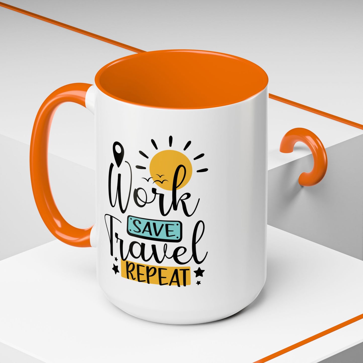 Adventure Mug - Work Save Travel Repeat