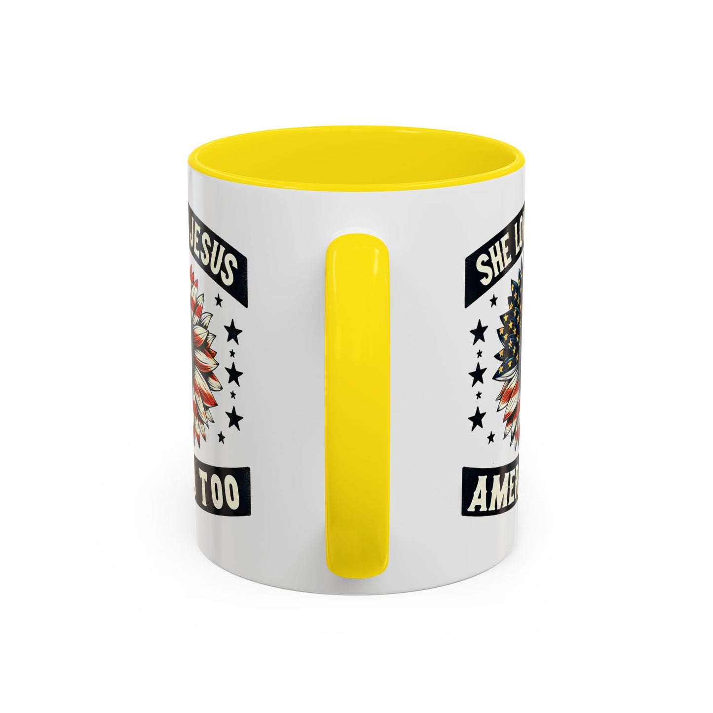 4th of July Mug - She Loves Jesus & America Too