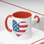 4th of July Mug - God Bless America Flag Heart
