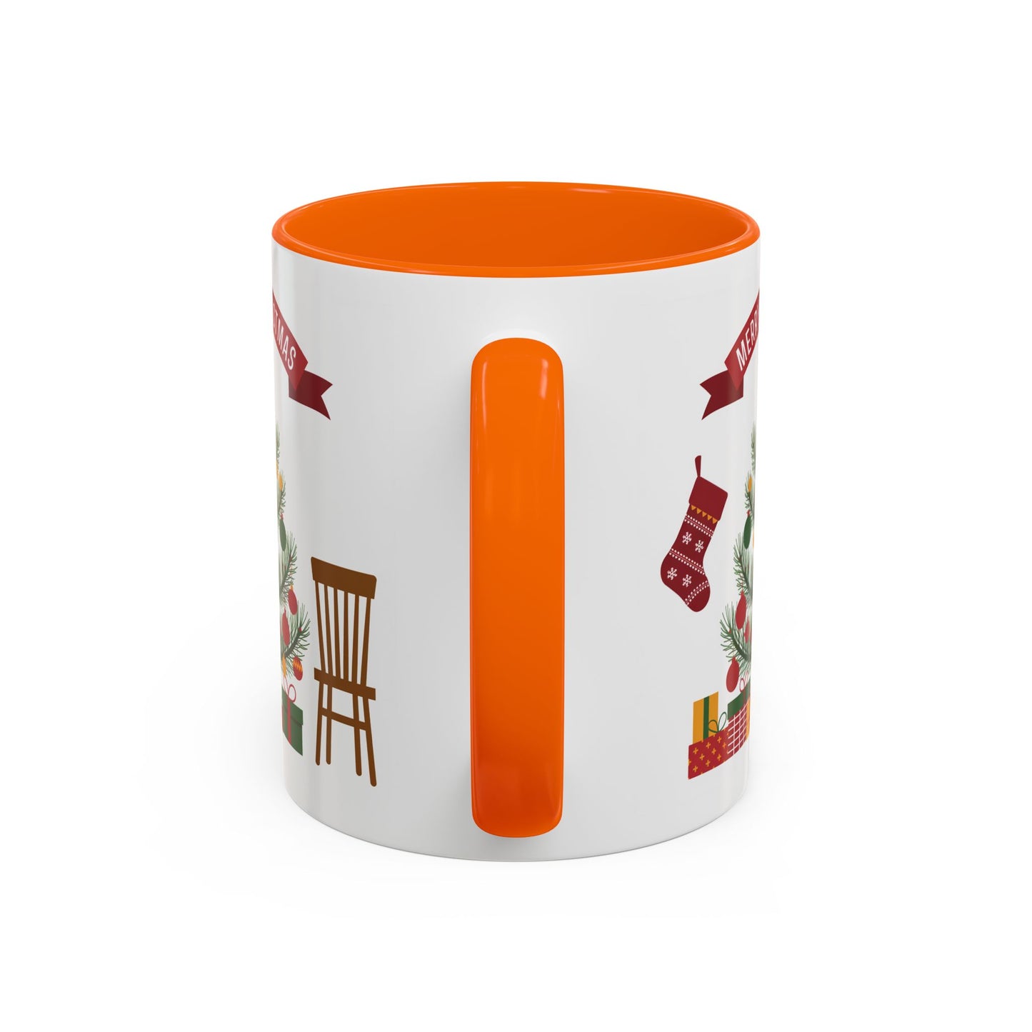 Christmas Mug - Merry Christmas Banner Tree Presents