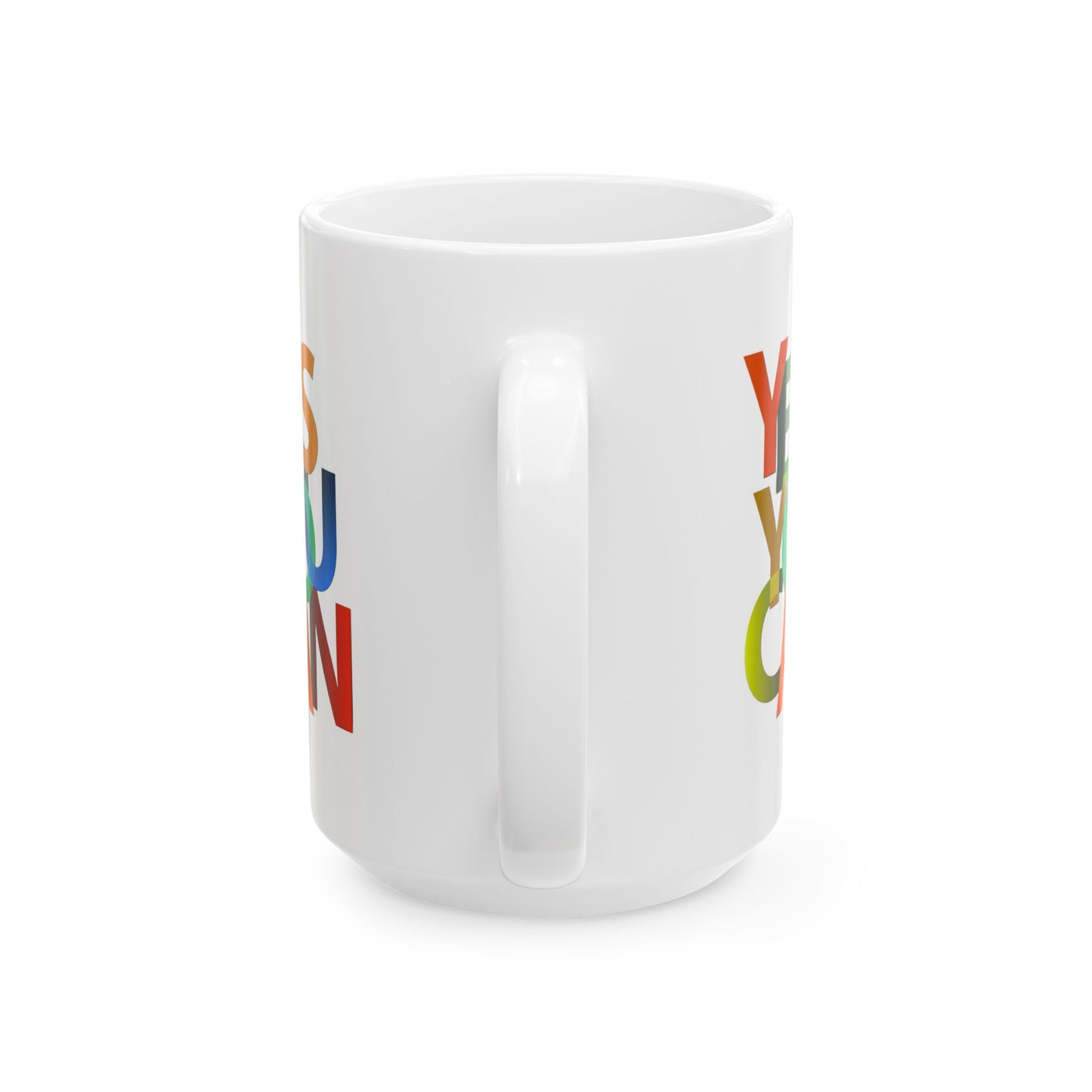 Motivation Mug - Yes You Can Colorful