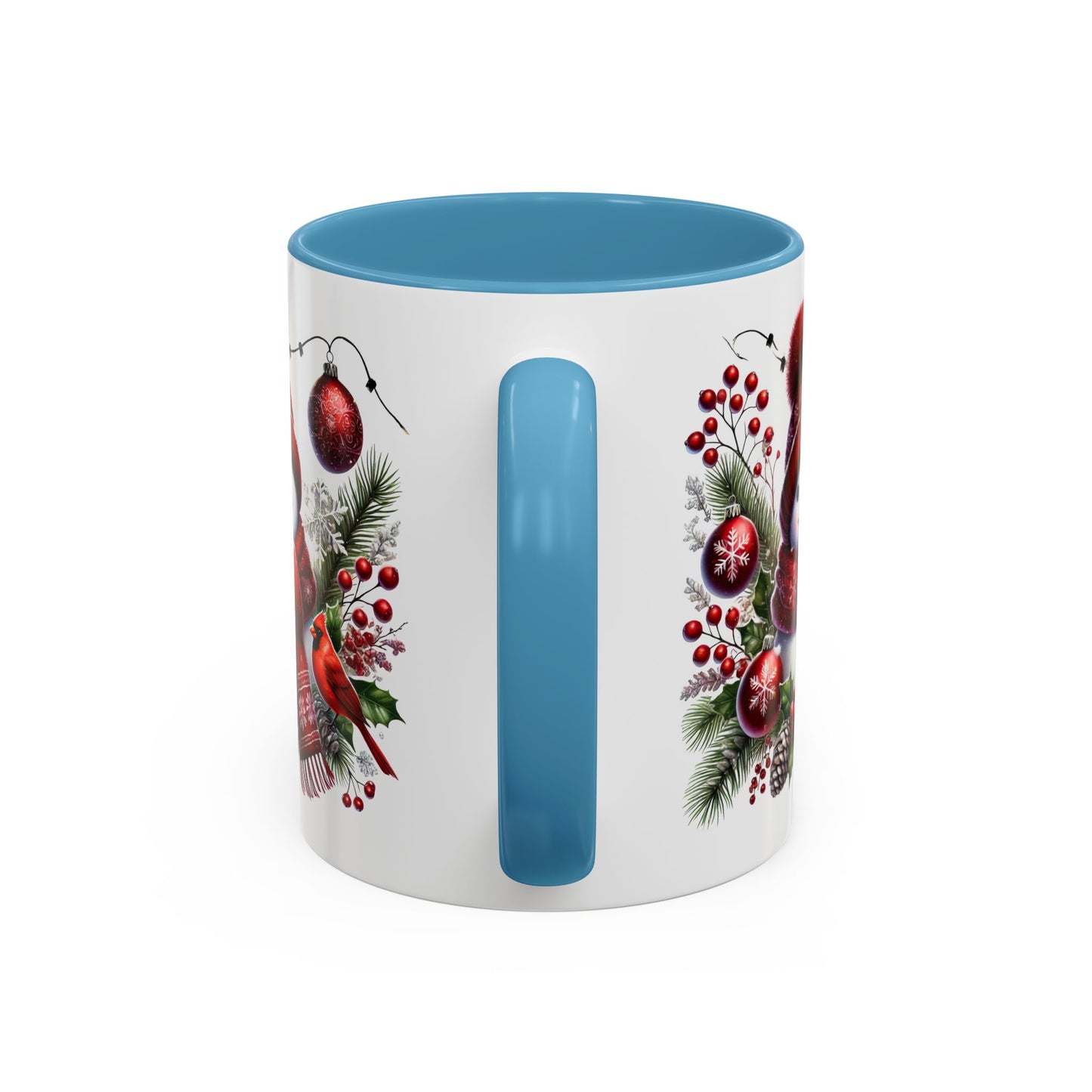 Christmas Mug - Burgundy Snowman