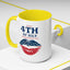 4th of July Mug - Happy 4th of July Flag Lips
