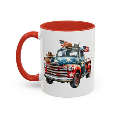 4th of July - Old Truck & Flag