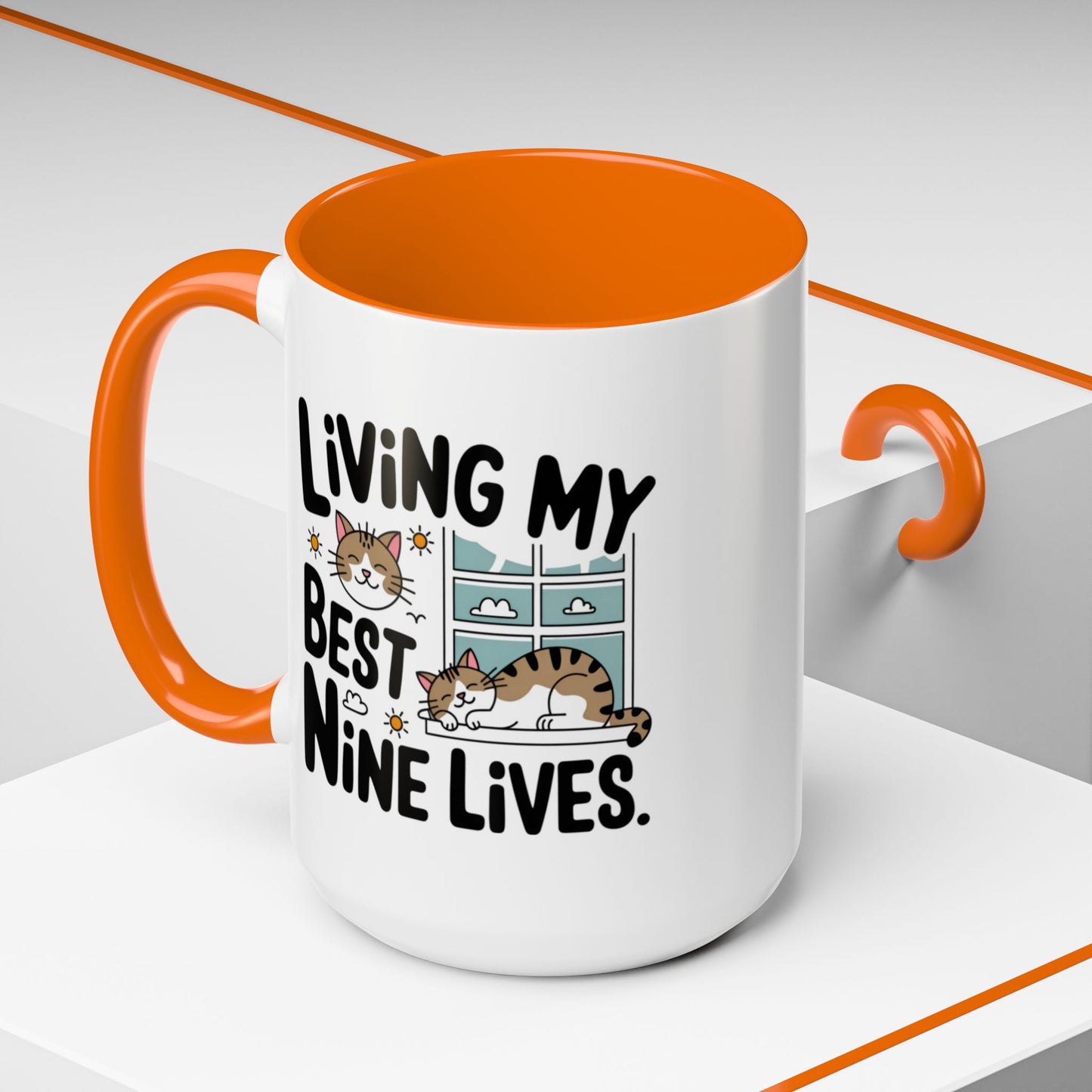 Animal Mug - Living My Best Nine Lives