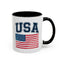4th of July Mug - USA & Flag