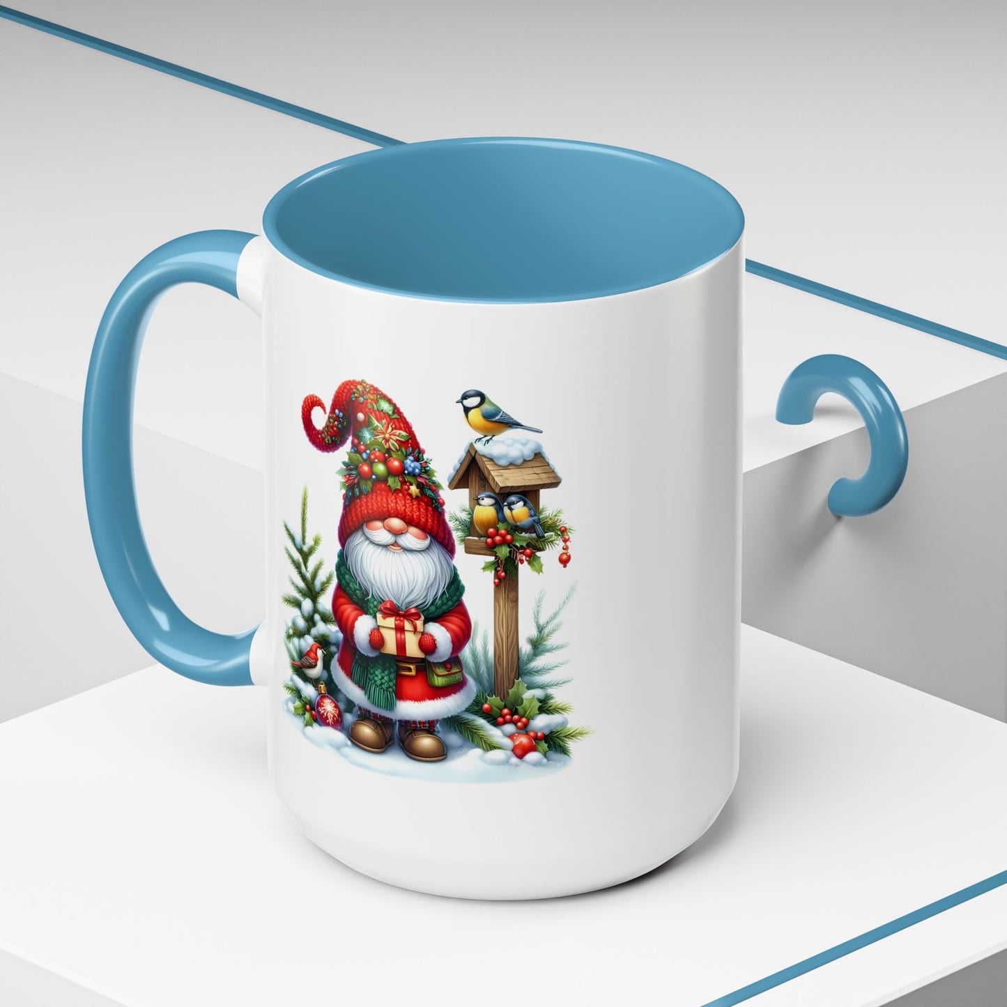 Christmas Mug - Gnome and Birds