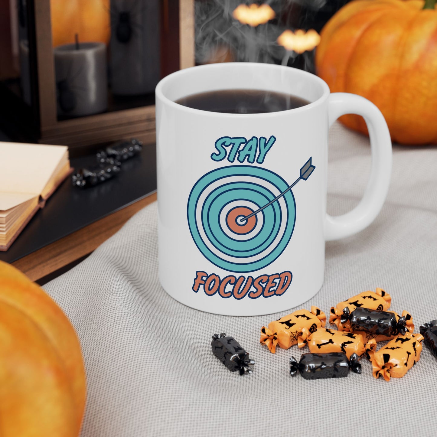 Motivation Mug - Stay Focused Arrow
