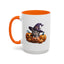 Halloween Mug - Witch Cat Hiding In Pumpkins
