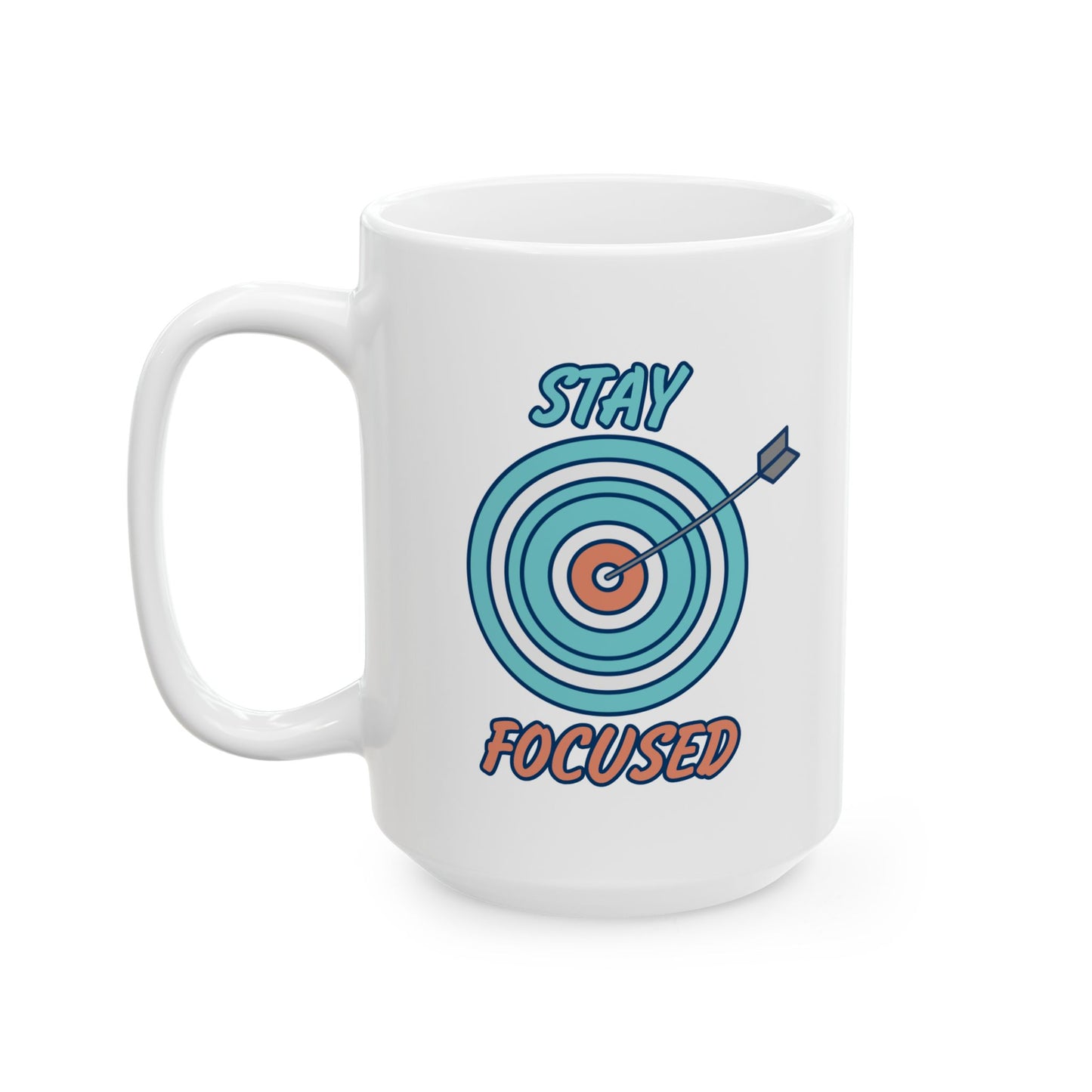 Motivation Mug - Stay Focused Arrow