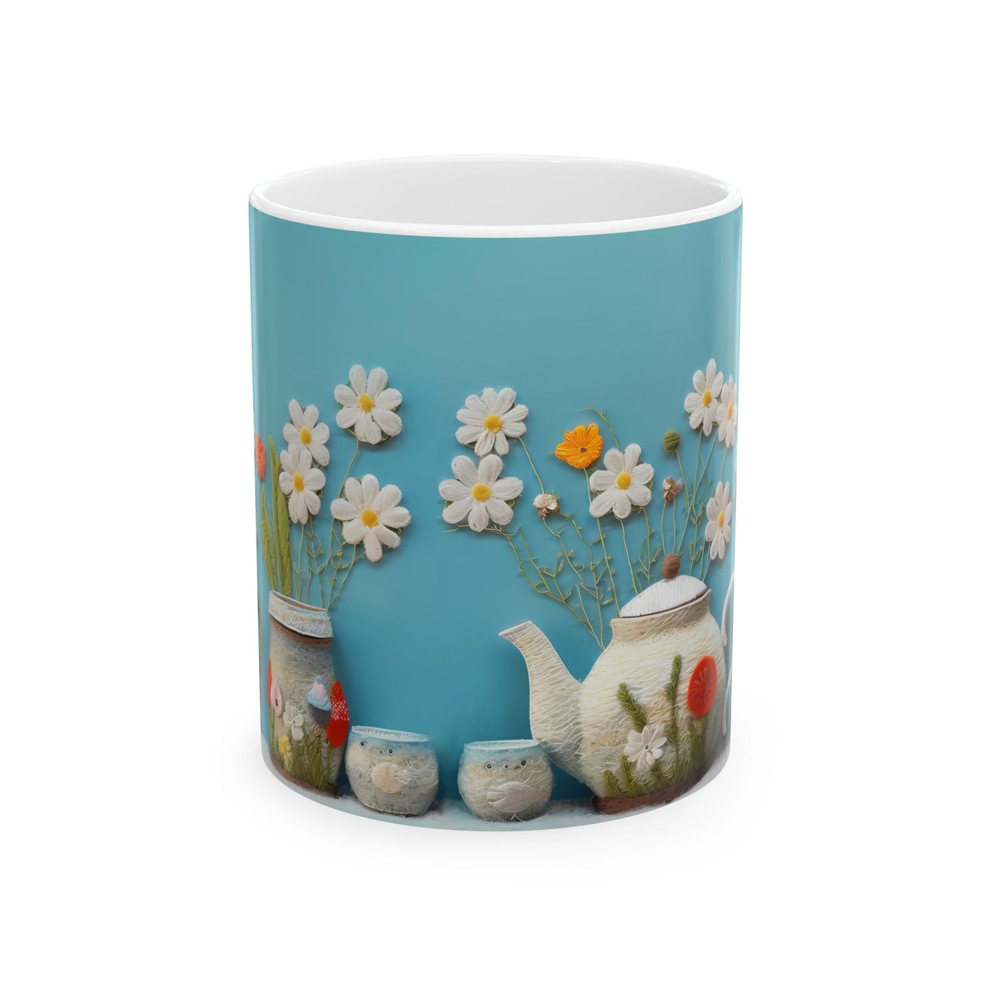 Artistic Mug - Felted Tea Pot