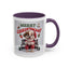Christmas Mug - Merry Christmas Red Text Puppy Red Top