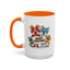 Christmas Mug - Merry Christmas Black Text Mouse Dog Cat Bird