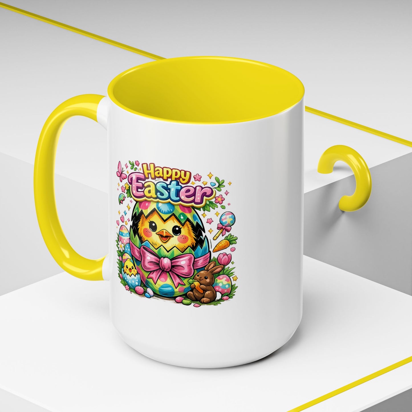 Easter Mug - Happy Easter Chics & Bunny