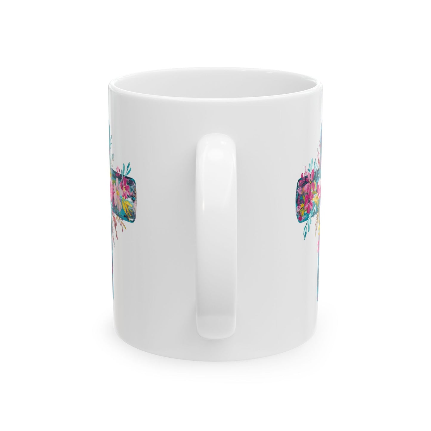 Easter Mug - Floral Cross