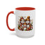 Christmas Mug - Gold Snowman Family