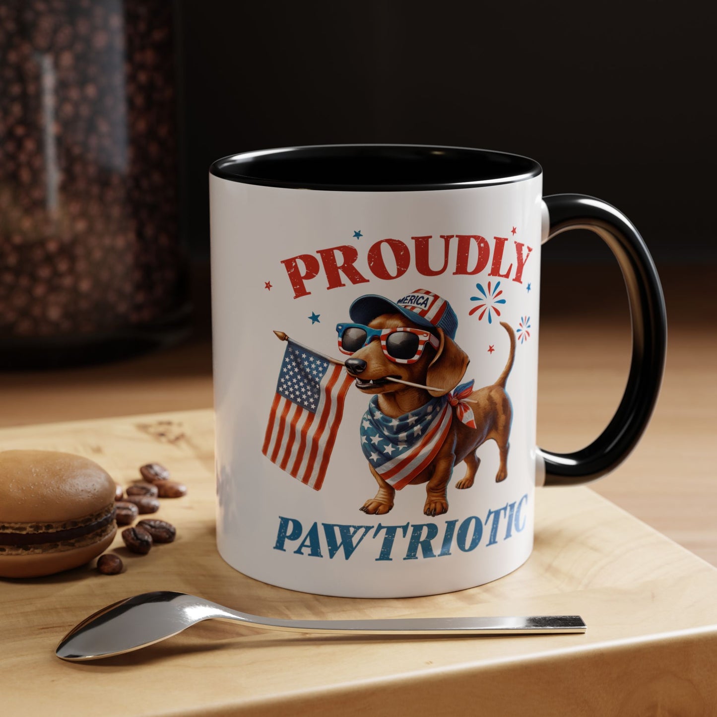 4th of July Mug - Proudly Pawtriotic Dog