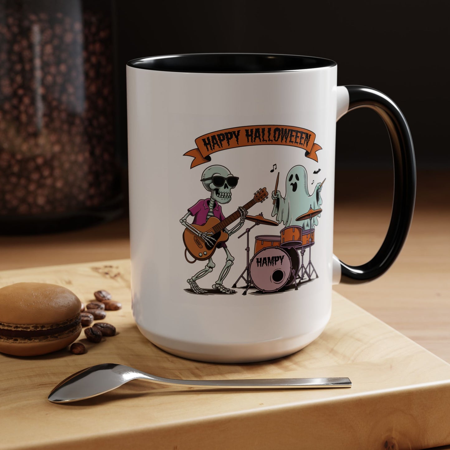 Halloween Mug - Skeleton & Ghost Band