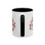 Christmas Mug - Merry Christmas Green & Red Text Tree Snowflakes Presents