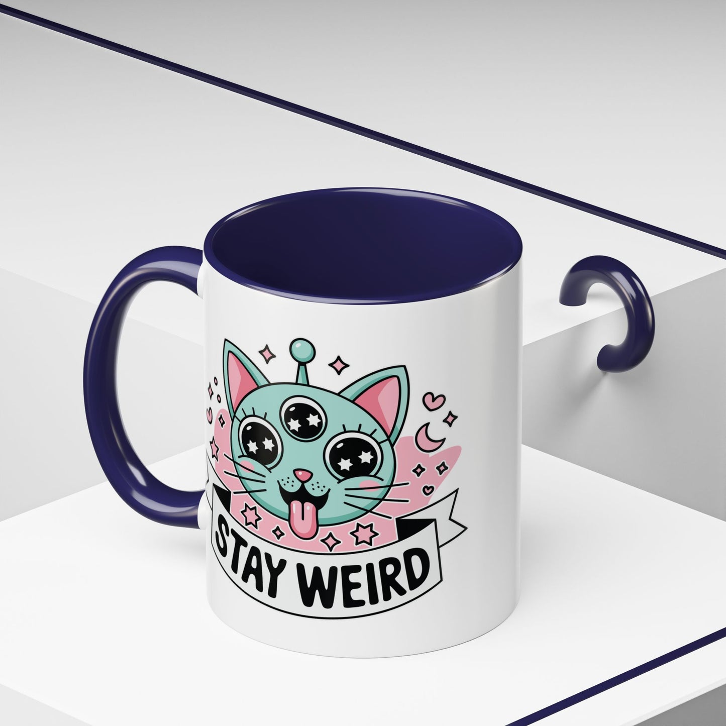 Alien Mug - Stay Weird Alien Cat