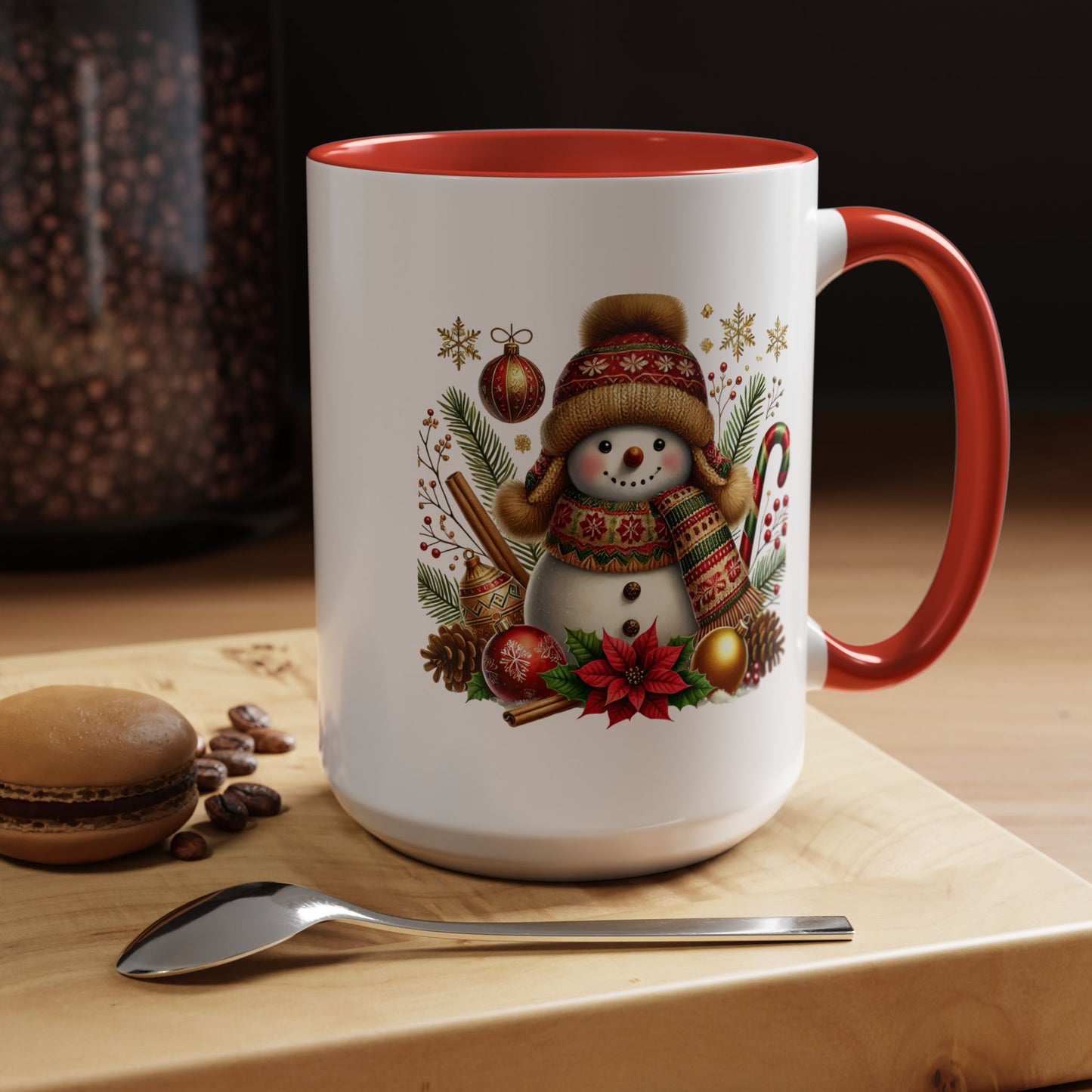 Christmas Mug - Gold Snowman