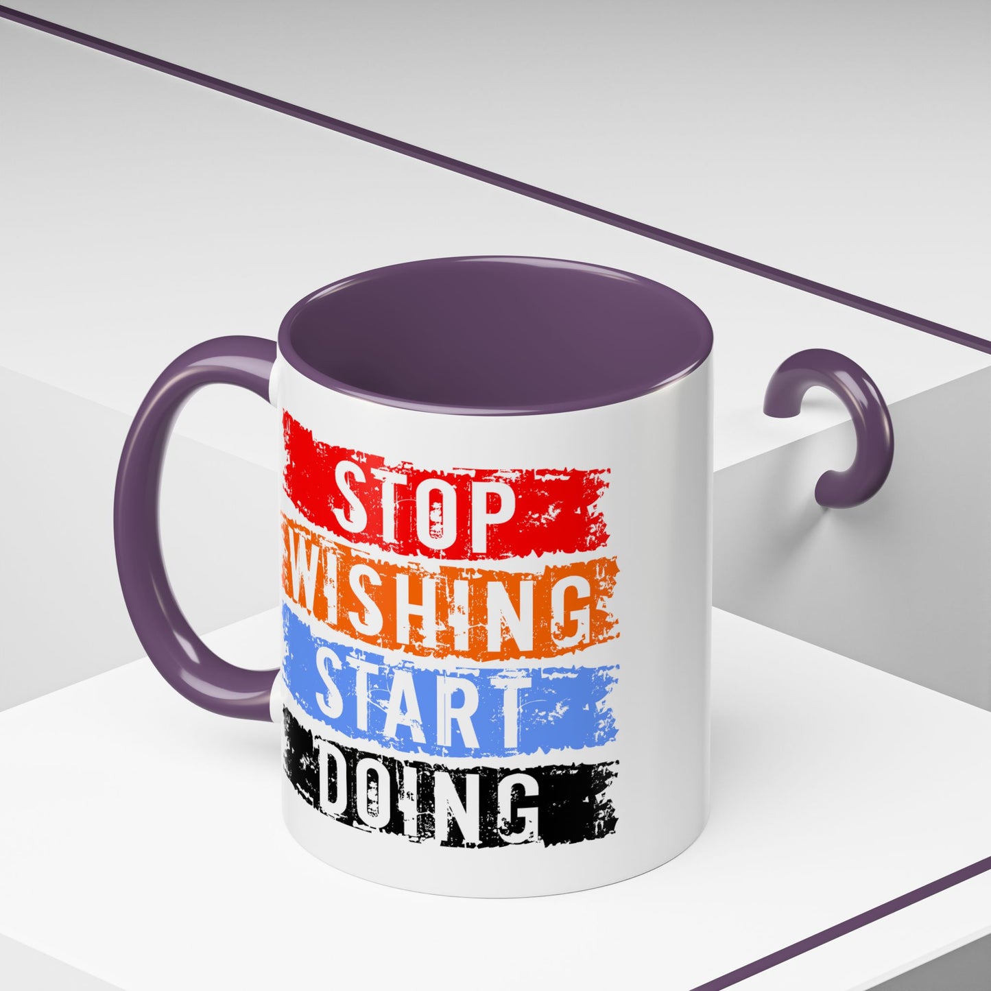Motivation Mug - Stop Wishing Start Doing