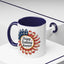 4th of July Mug - Happy Birthday America Sunflower