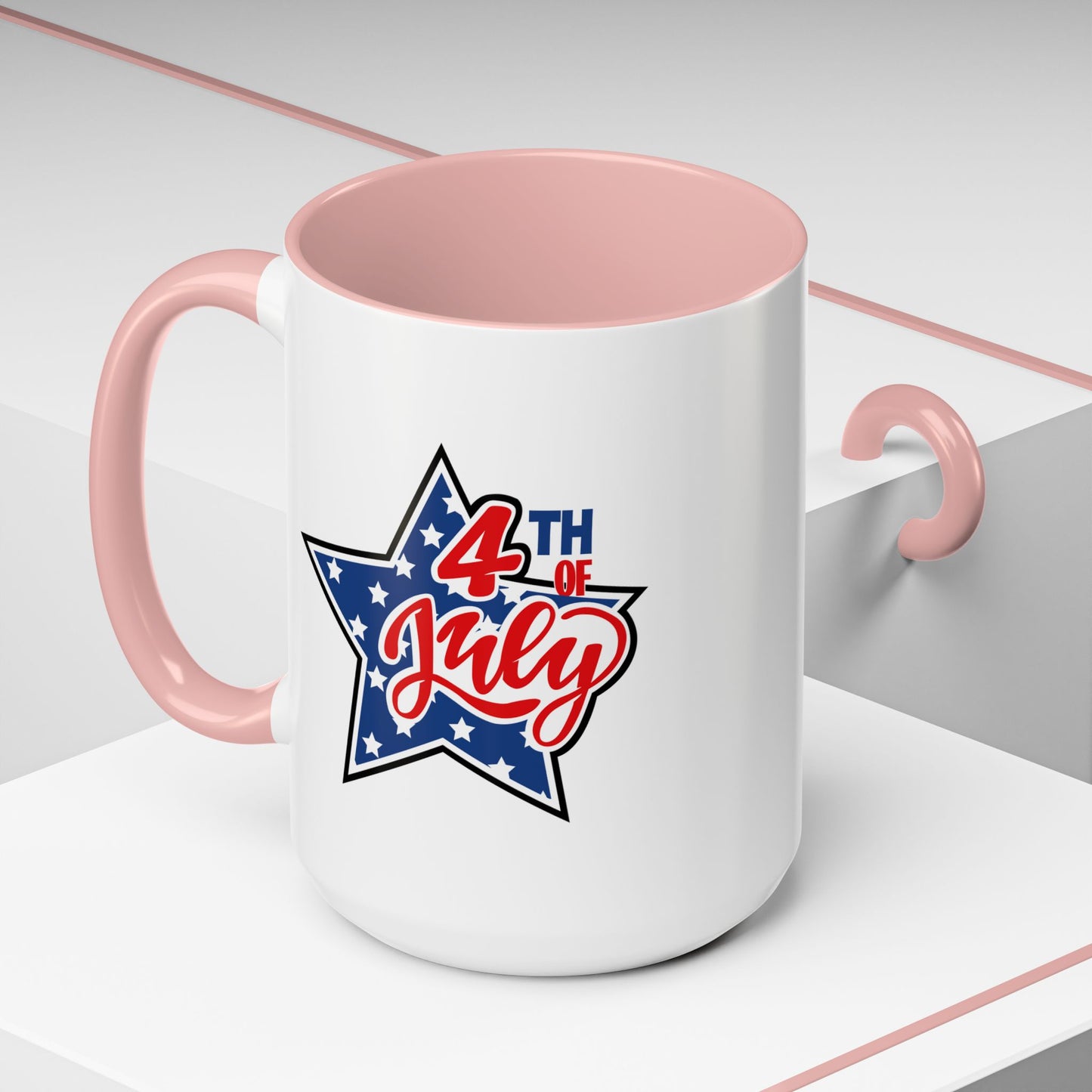 4th of July Mug - 4th of July Star Flag