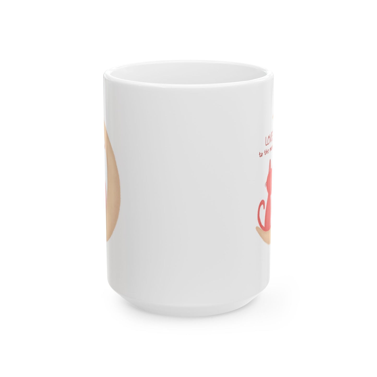 Valentine's Day Mug - Love You To The Moon Cats