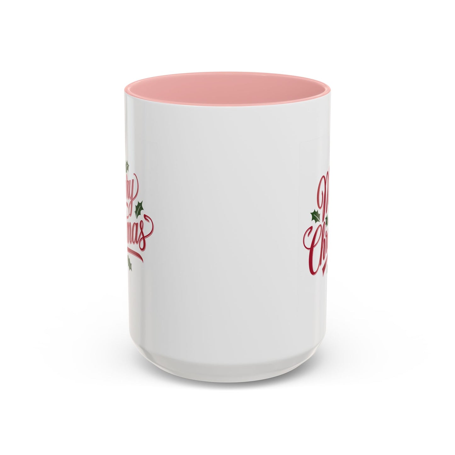 Christmas Mug - Merry Christmas Red Text Mistletoe