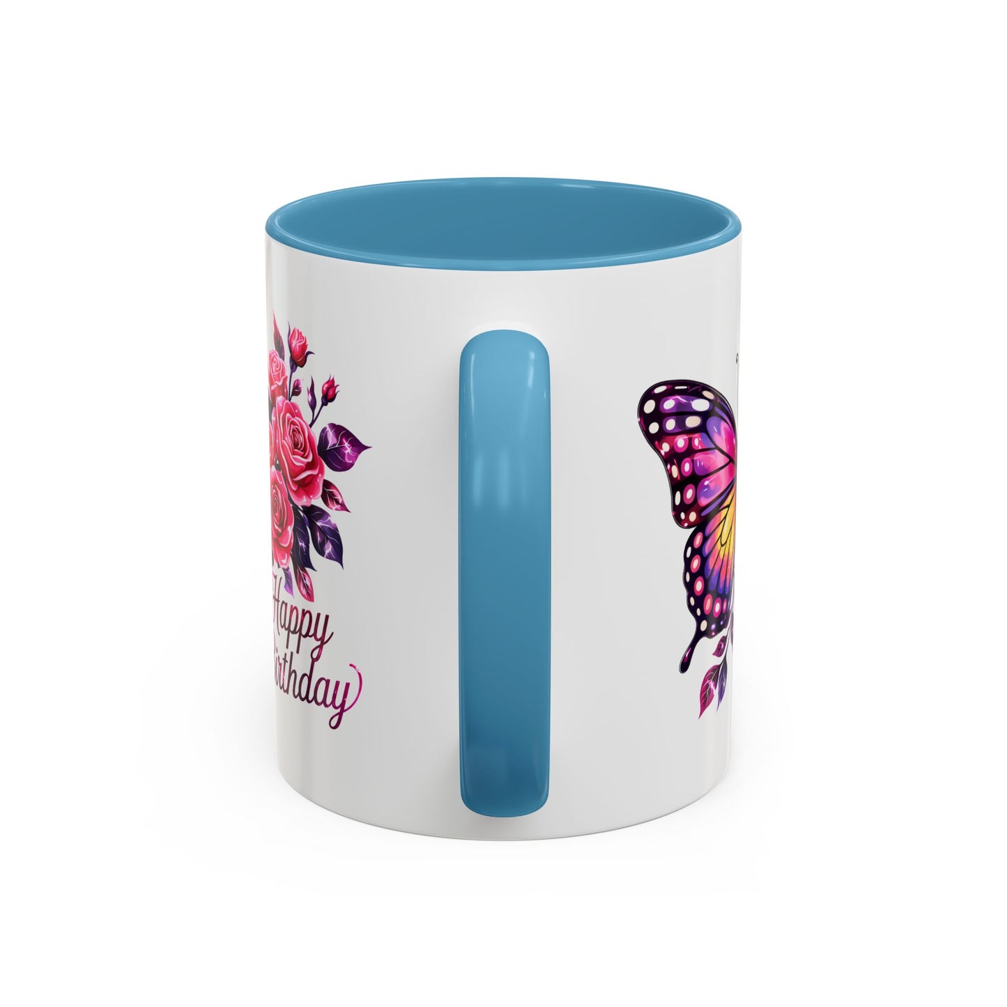 Birthday Mug - Butterfly Flowers