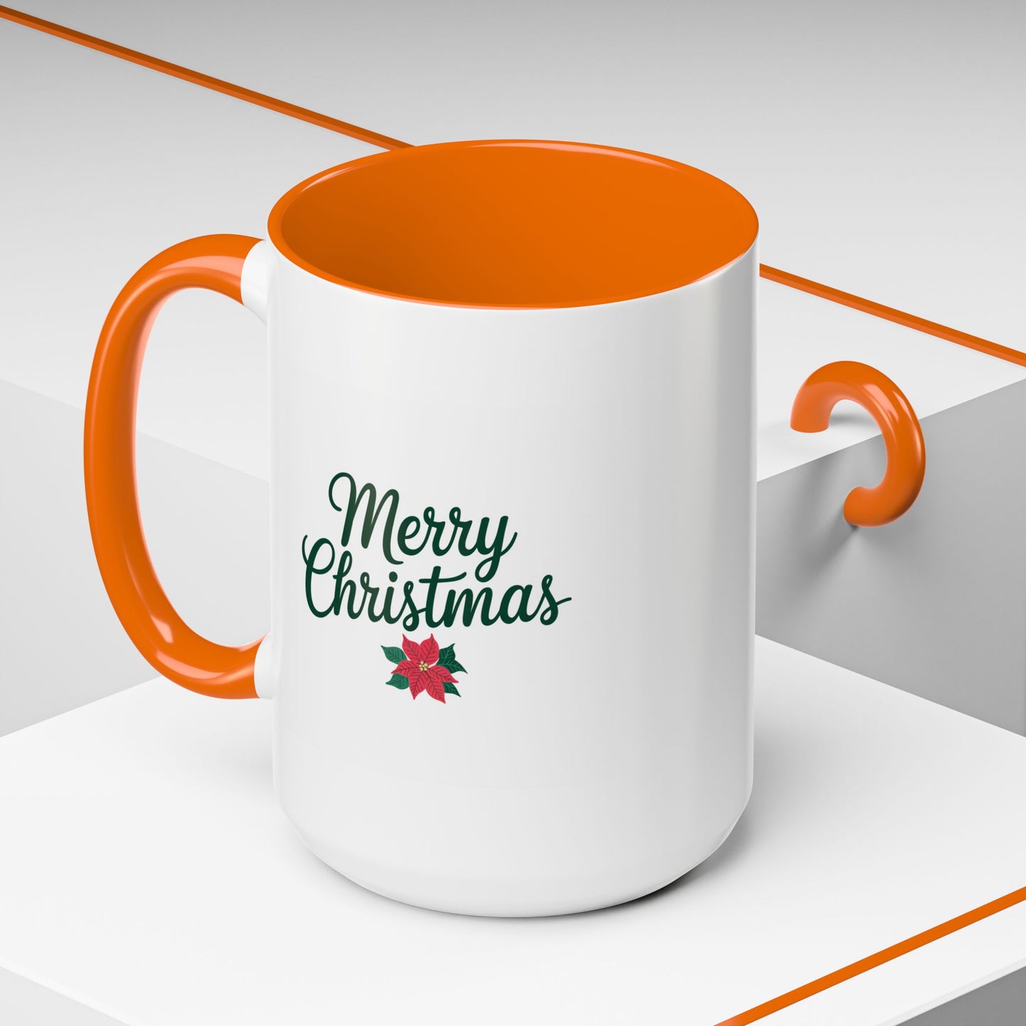 Christmas Mug - Merry Christmas Green Text