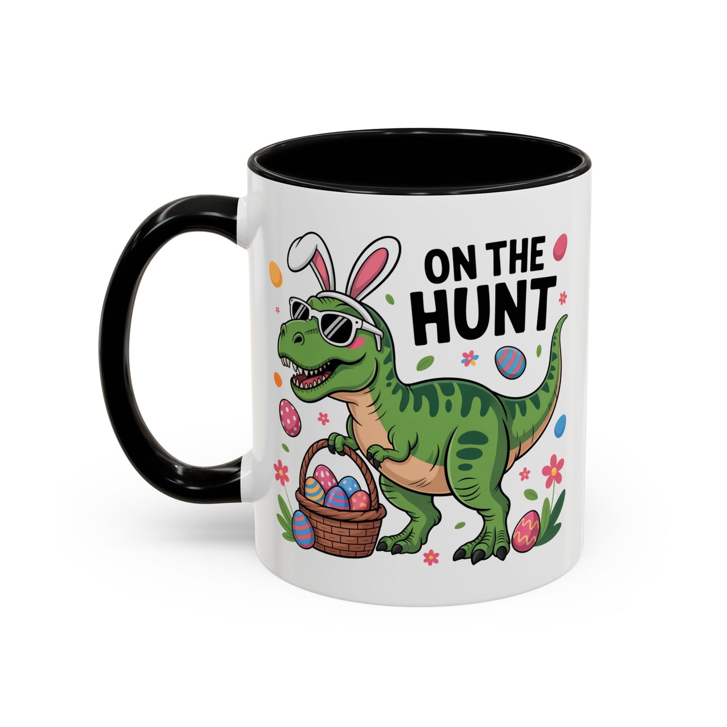 Easter Mug - On The Hunt Dinosaur