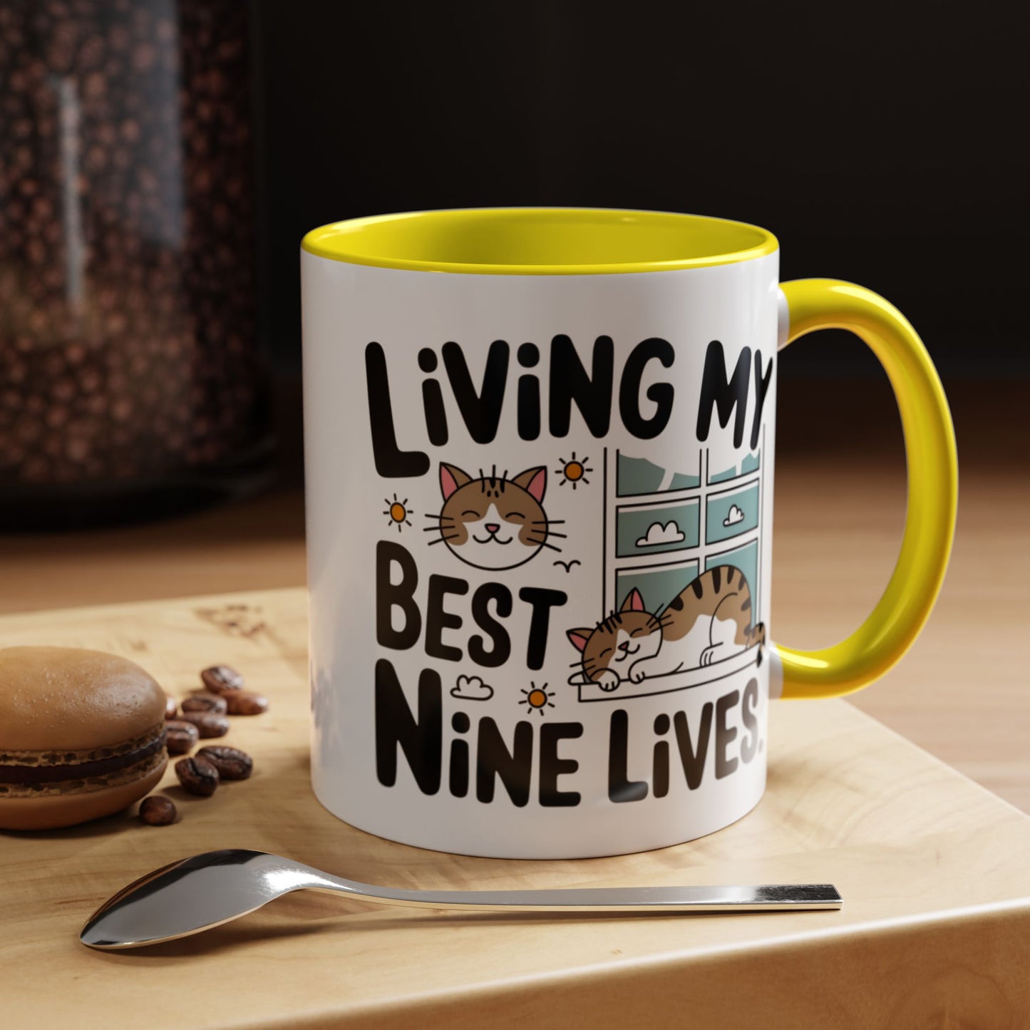 Animal Mug - Living My Best Nine Lives
