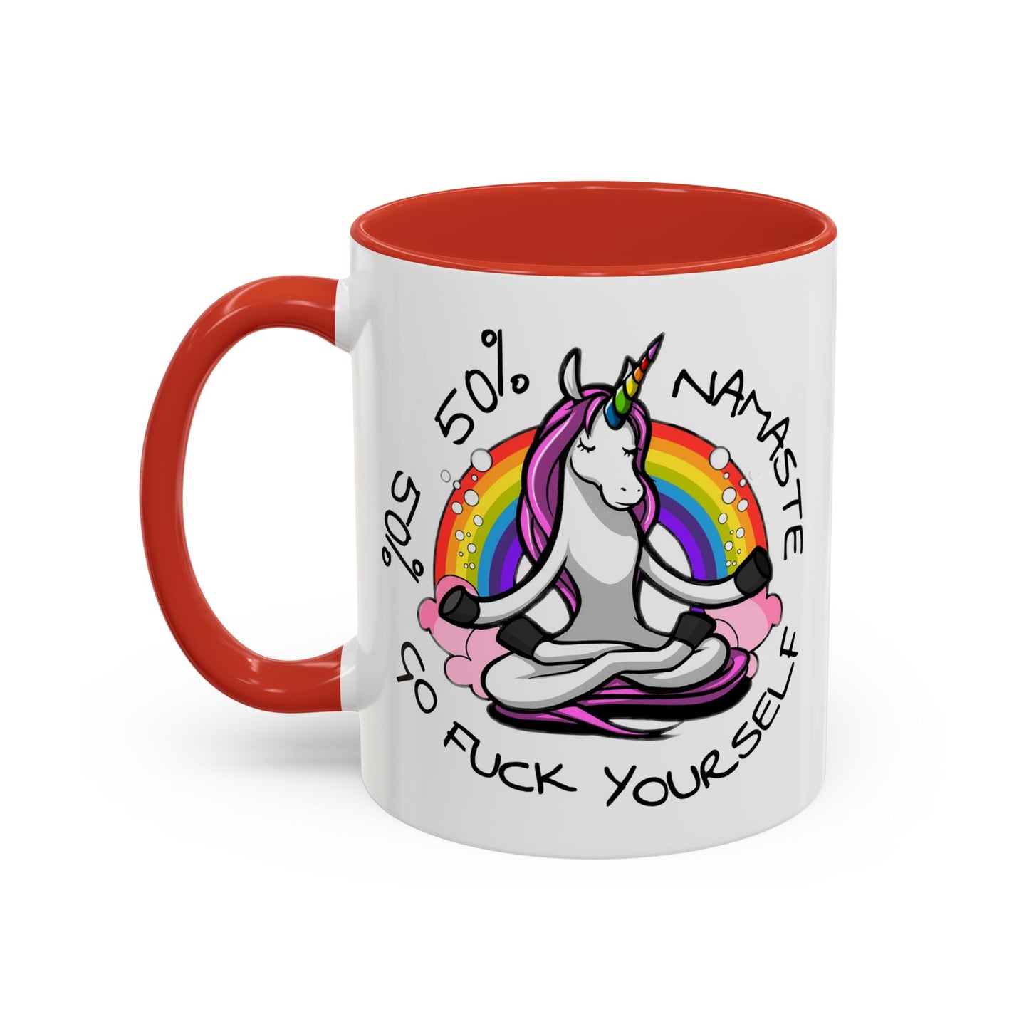 Adult Mug - 50% Namaste 50% Go Fuck Yourself