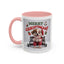 Christmas Mug - Merry Christmas Red Text Puppy Red Top