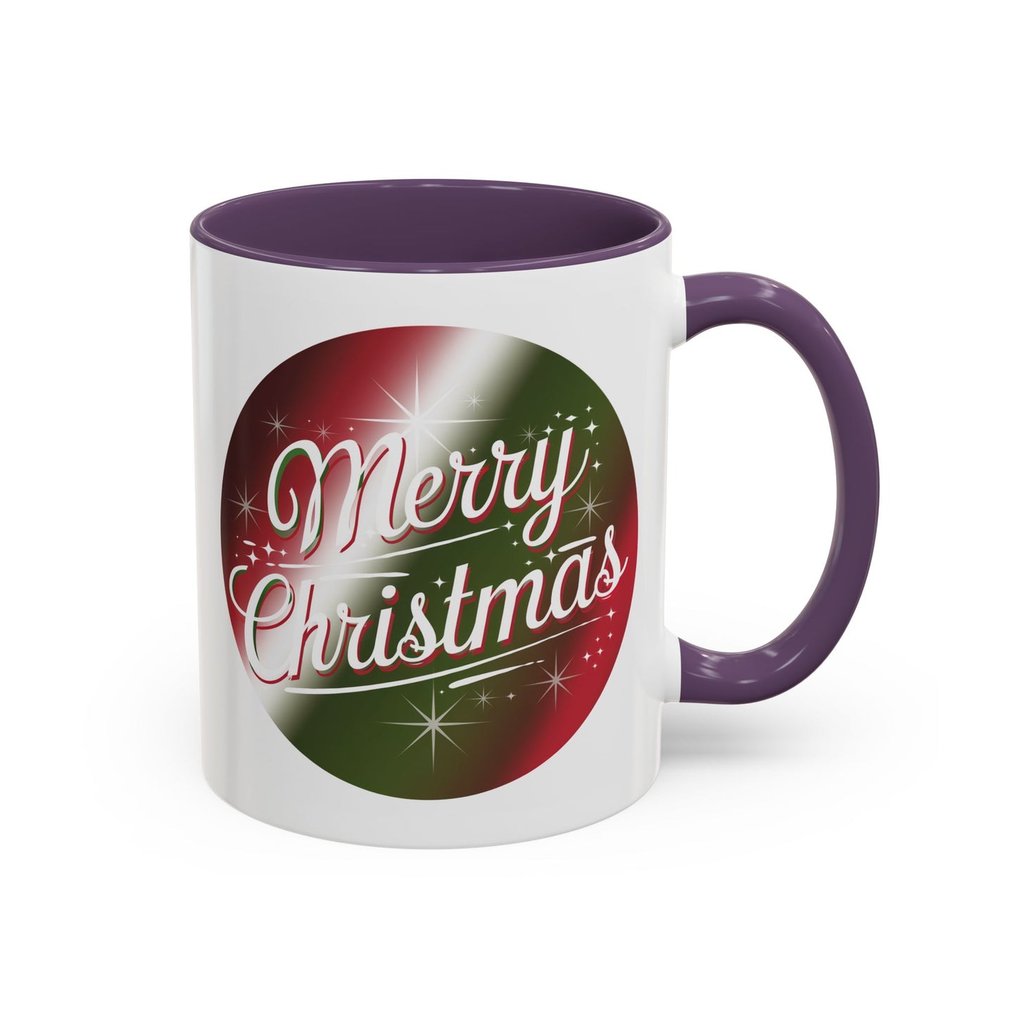 Christmas Mug - Merry Christmas White and Red Text Decoration