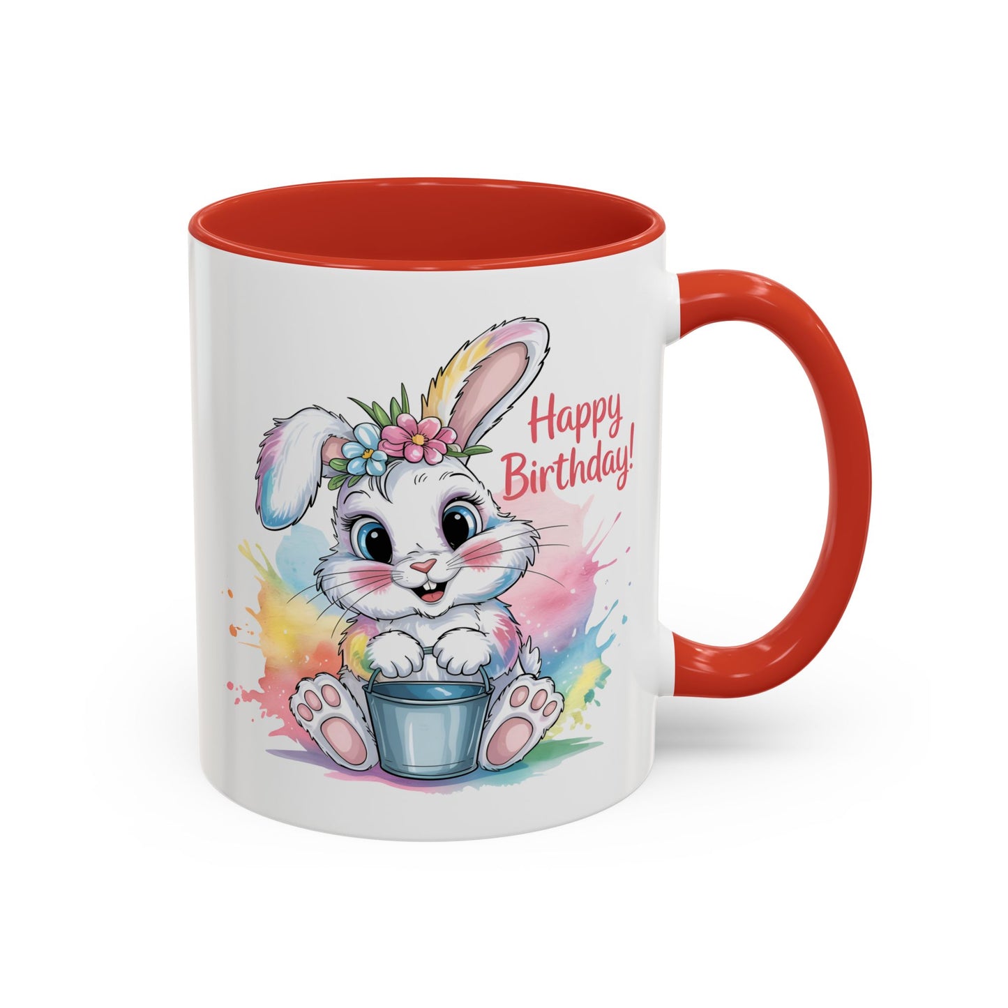 Birthday Mug - Happy Birthday Cute Bunny